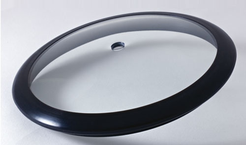 Tempered Glass Round Lid with Silicone Ring